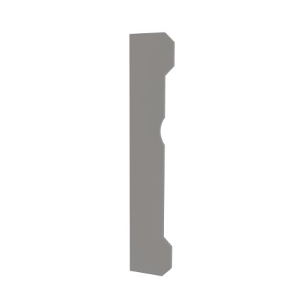 Lišta dorazová - hladká, nerez, 270x50x3mm