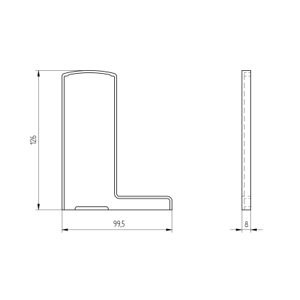 Záslepka pre profil AL/0006-S-E