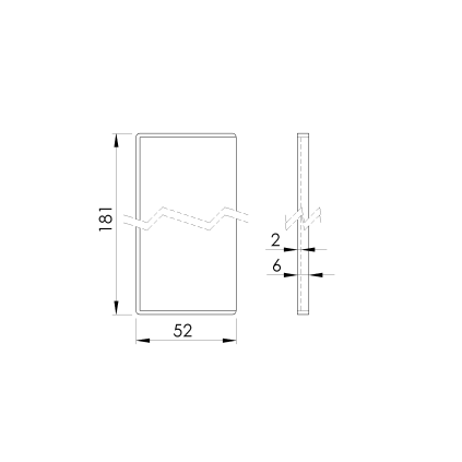Záslepka pre profil AL/0005-D-S-E pre schody