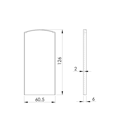 Záslepka pre profil AL/0004-LIGHT-S-E