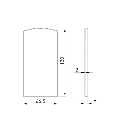 Záslepka pre profil AL/0004-UnoXL-S-E