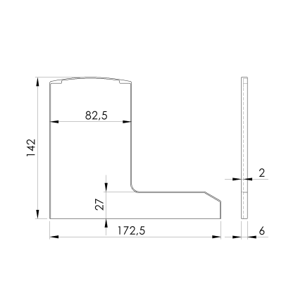 Záslepka pre profil AL/0018-S-E