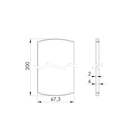 Záslepka pre profil AL/0005-UNO-S-E pre schody