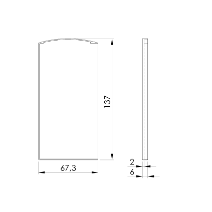 Záslepka pre profil Al/0005-UNO-S-E