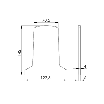 Záslepka pre profil AL/0019-N-E