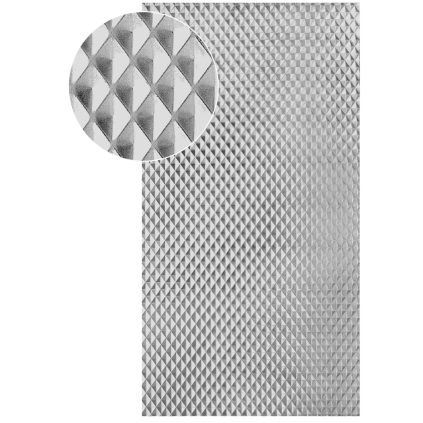 Dizajnový 3D plech, t1,2mm - Zn