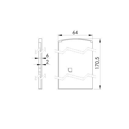Záslepka pre profil AL/0011-LIGHT-N-E