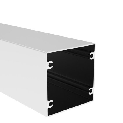 Hliníkový plotový stĺpik 100 × 100 mm – 2,5 m – Antracit RAL 7016 – pre ukotvenie adapterov