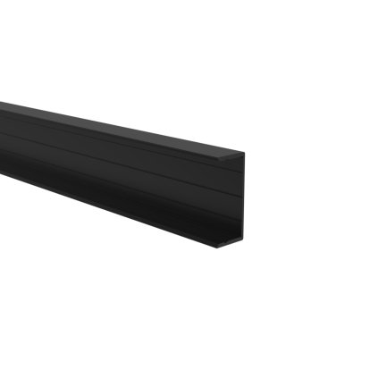 Hliníkový plotový adaptér pre výplne 40 mm a pre fasádny systém 45 x 20 – 6,0 m – Čierna RAL 9005