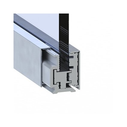 Svorkový al profil-3m s krycou lištou 6-8-10mm