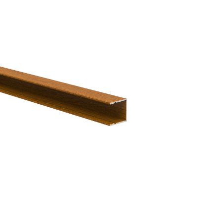 Hliníkový plotový adaptér pre výplne 20 mm a pre fasádny systém 25 x 25 – 6,0 m – drevo dekor ZLATÝ DUB - W03