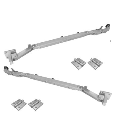 Skladací mechanizmus pre krídlové brány Ľ+P