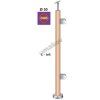 Stĺpik DUB D42,4 - 2xdržiak , v=100cm, VK-rovné