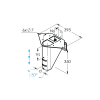 Schodisko SEGMENT NS270 výstup 349x278x395mm