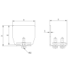 Krytka profilu Zn, profile 70x60mm