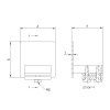 Krytka profilu INOX, profil 80x80mm