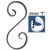 Element tvaru-S 230x100, 12x6mm