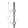 Prievlak 12x12, d13x13, a120, L2000mm