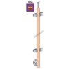 Stĺpik DUB D42,4 - 4xdržiak , H1000mm, BK-rovné