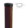 Stĺpik 60x40mm ZnPVC 2200mm hnedá