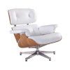 Kožené kreslo Charles & Ray Eames replika jaseň