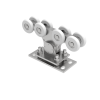 Vozík nosný Zn+NYLON, profile 90x99mm