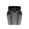 Hliníkový plotový stĺpik 80 × 80 mm – 2,5 m – Antracit RAL 7016 – pre 40 mm široké výplne