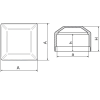Krytka na stĺpik 70x70mm-PVC