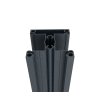 Hliníkový plotový stĺpik 70 × 70 mm – 2,5 m – Antracit RAL 7016 – pre 40 mm široké výplne