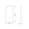 Záslepka pre profil AL/0004-PRO-S-E pre schody