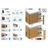 Hliníkový plotový adaptér pre výplne 20 mm a pre fasádny systém, 25 x 25 – 6,0 m – Natural