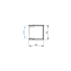 Hliníkový plotový adaptér pre výplne 20 mm a pre fasádny systém, 25 x 25 – 6,0 m – Natural