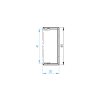 Hliníkový plotový adaptér pre výplne 40 mm a pre fasádny systém 45 x 20 – 6,0 m – Antracit RAL 7016
