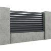 Hliníkové plotové pole so šikmou jednodutinovou lamelou 20x105, 1,2x2m