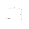 Profil pozinkovaný  JP 100x100x3mm-6000