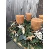 Adventní věnec na stůl přírodní - medová