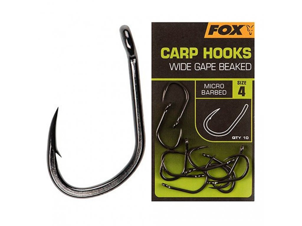Fox Háčik Carp Hooks Wide Gape Beaked - Arapaima rybárske potreby