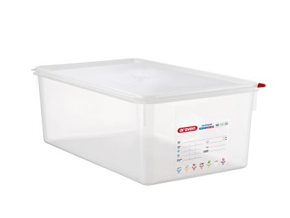 Araven PP GN1/1 200mm 28l transparent, vzduchotěsná, s víkem