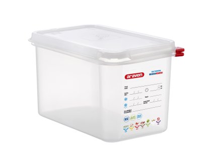 Araven PP GN1/4 150mm 4,3 l transparent, vzduchotěsná, s víkem