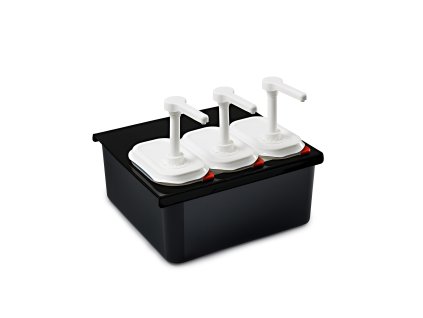 Araven stojan na 3 dávkovače GN1/9 černý