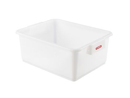 Głębokie pudełko Araven, białe, 35 l