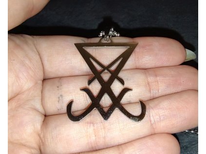 Náhrdelník z chirurgické oceli Luciferova pečeť