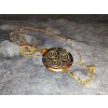 Kulatý amulet Triskelion z chirurgické oceli
