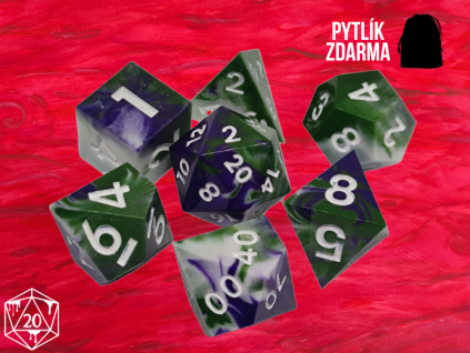 Poison Ametyst - Sada kostek pro DnD
