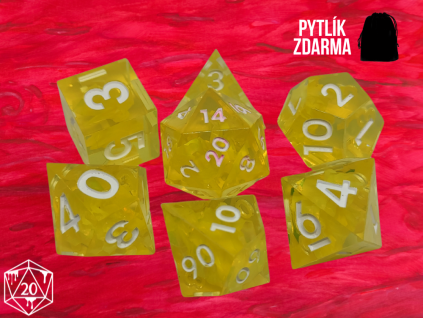 Yellow Core - Sada kostek pro DnD