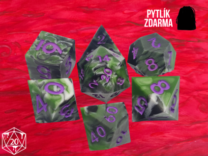 Purple Chaos - Sada kostek pro DnD