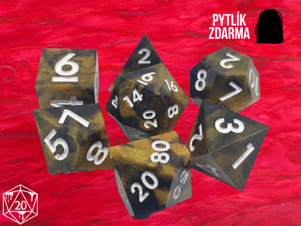 Dwarf Gold - Sada kostek pro DnD