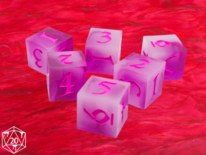 Pinky Cloud - Sada 6D6 kostek