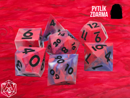 Pink Chaos II - Sada kostek pro DnD