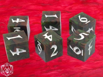 Camo - Sada 6D6 kostek